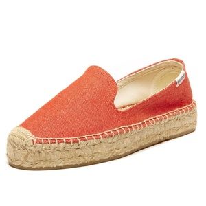 Soludos Platform Canvas Smoking Slipper